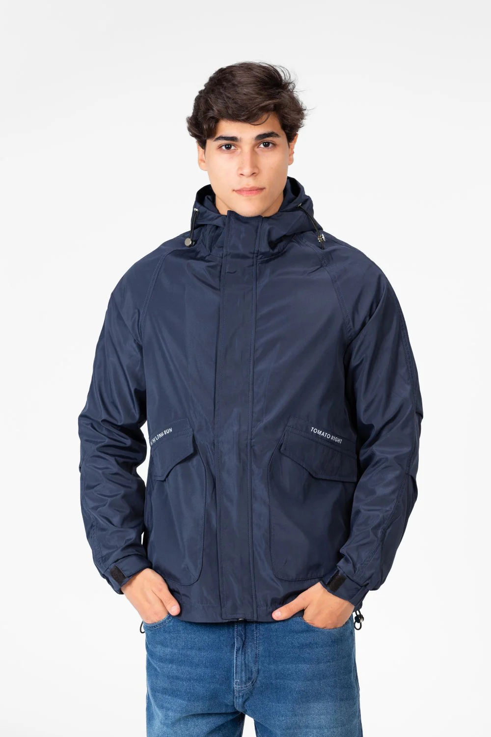 Men's Waterproof Hooded Jacket With Long Sleeves - Image 9