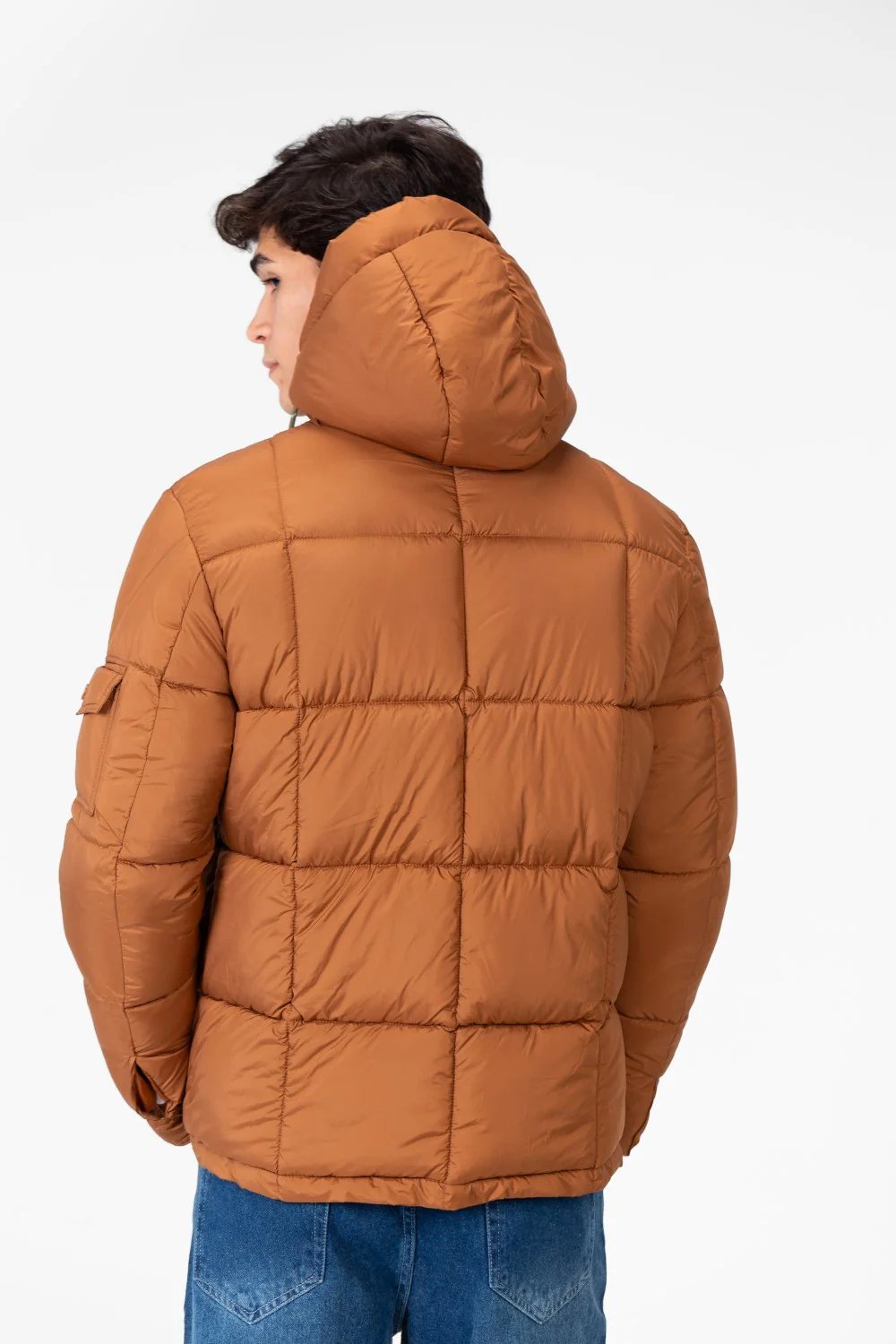 Men's Waterproof Puffer Hood Jacket With Pockets - Image 10