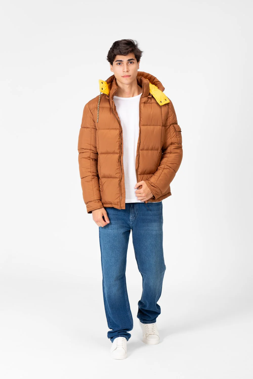 Men's Waterproof Puffer Hood Jacket With Pockets - Image 12