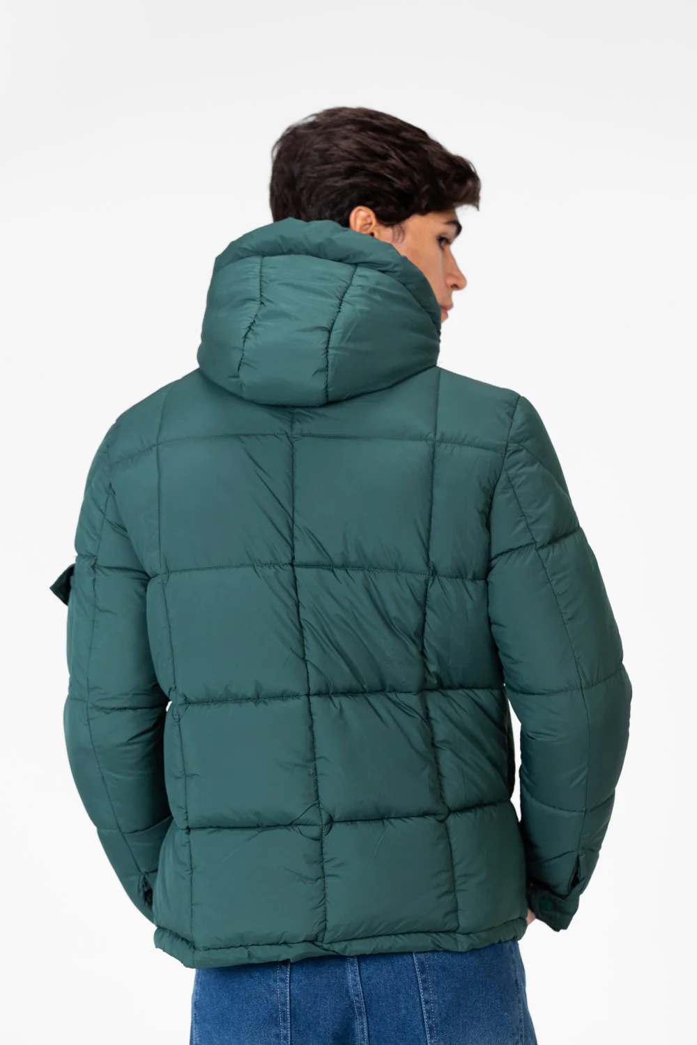 Men's Waterproof Puffer Hood Jacket With Pockets - Image 6