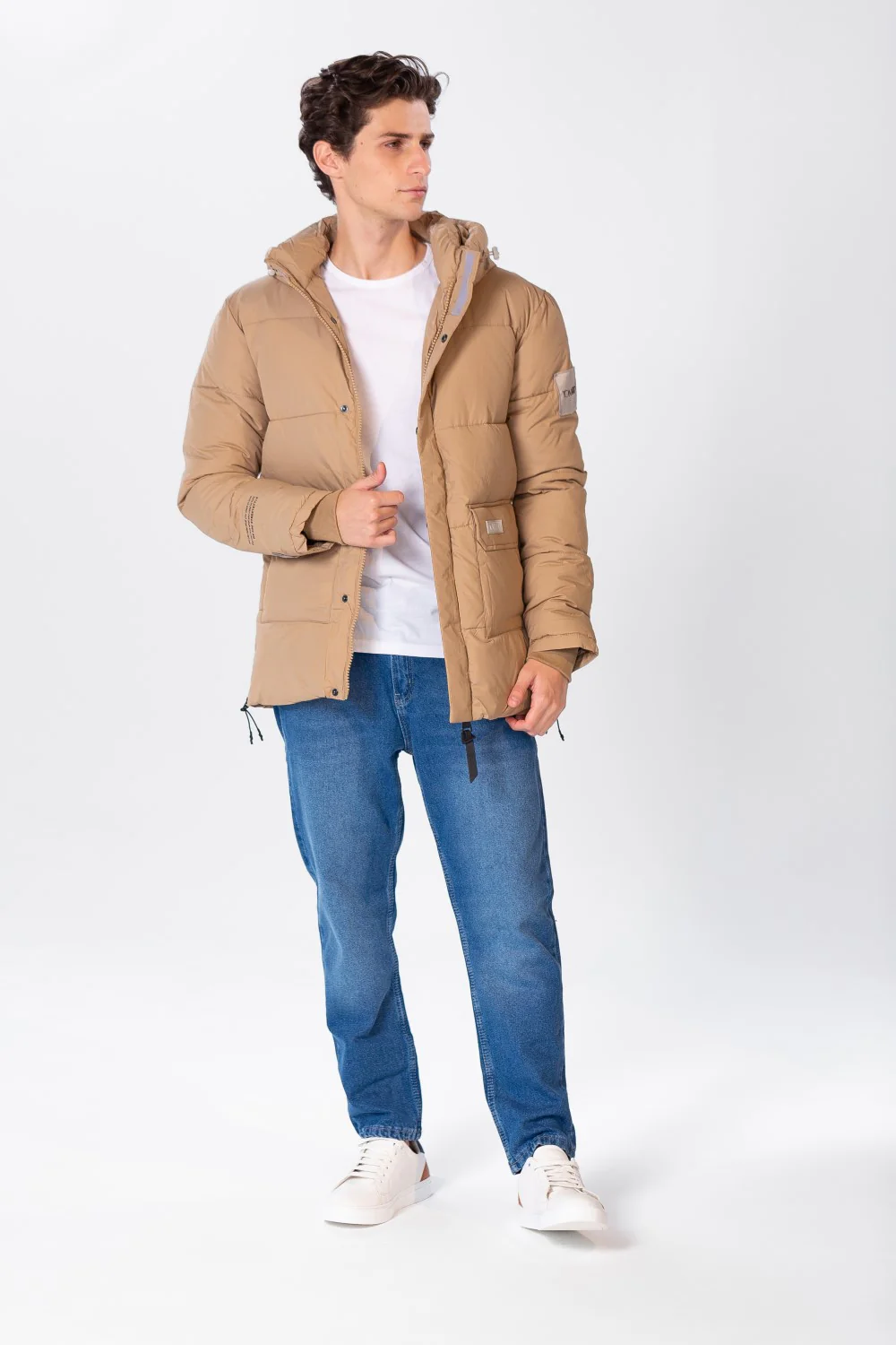 Men's Waterproof Puffer Jacket With Front Pockets - Image 6