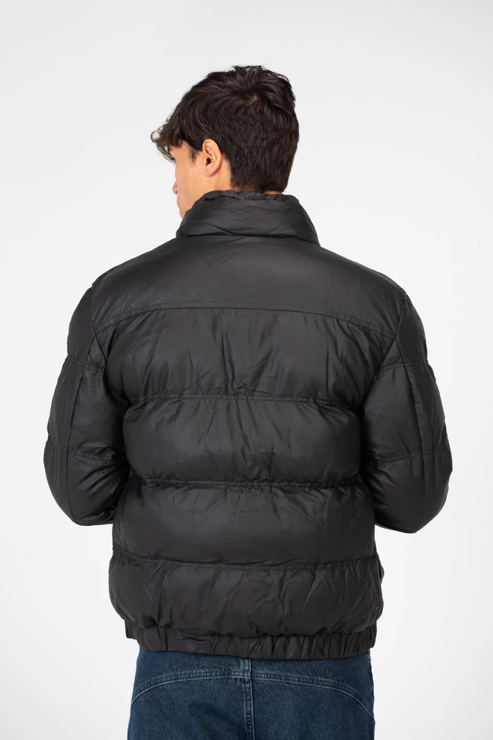 Men's Waterproof Puffer Jacket With Full Zip And Pockets - Image 6