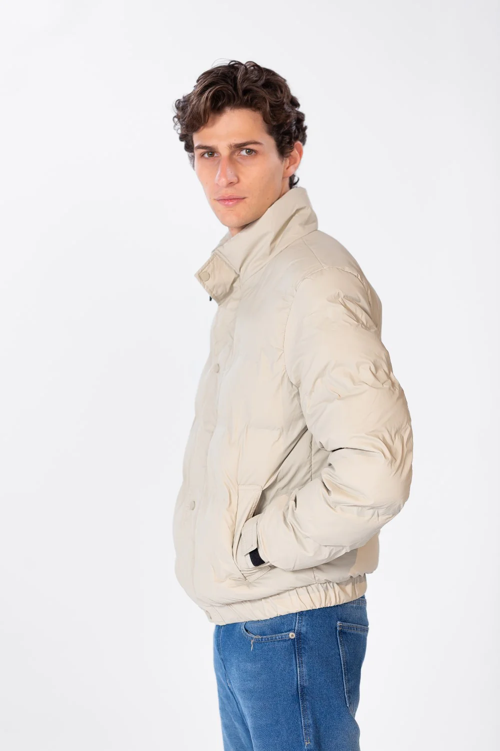 Men's Waterproof Puffer Jacket With Pockets And Zippers - Image 11