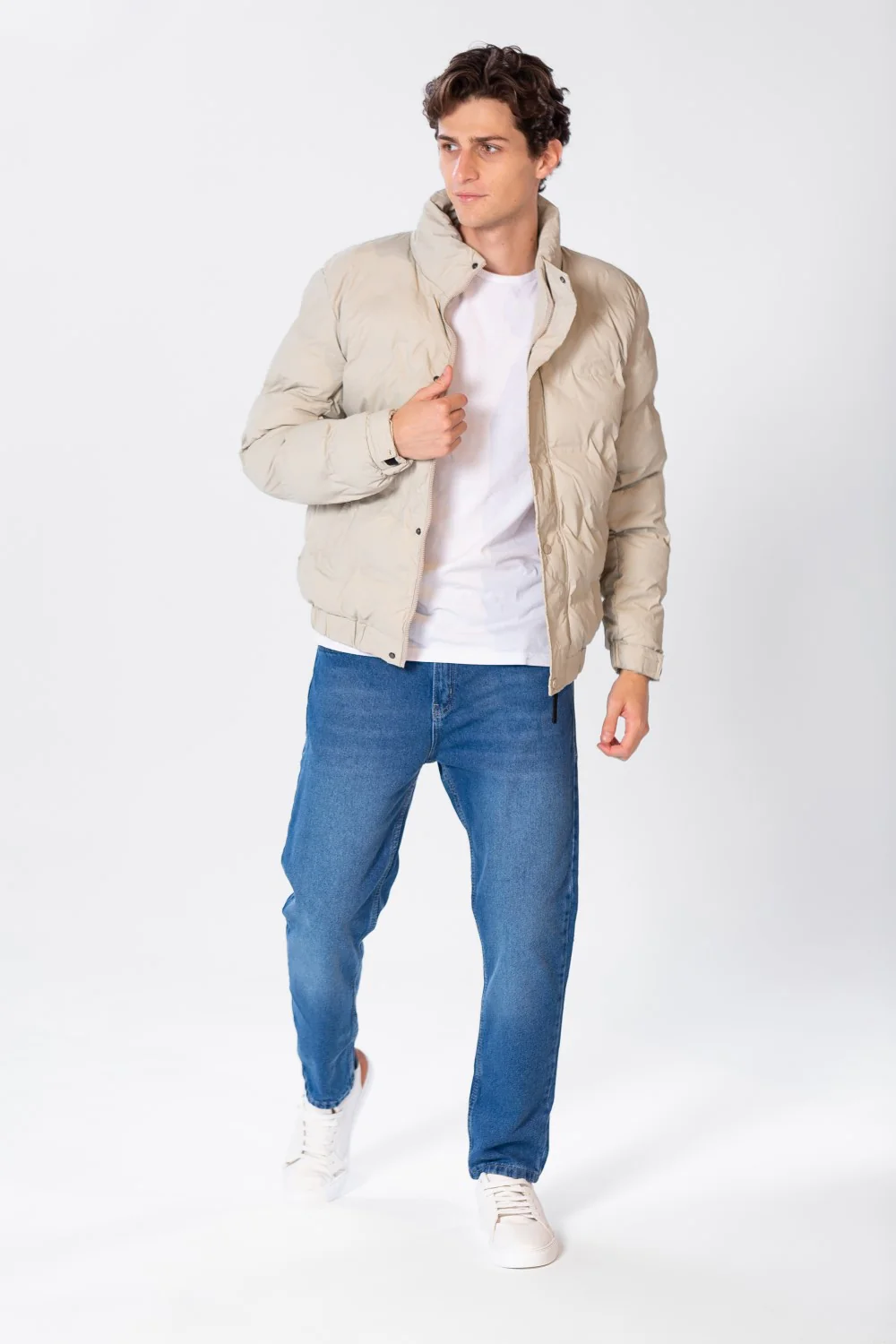 Men's Waterproof Puffer Jacket With Pockets And Zippers - Image 12