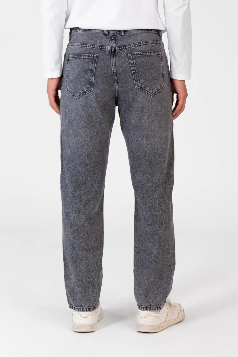 Men's Wide Leg Jeans Pants With Five Pockets And Button Front - Image 22