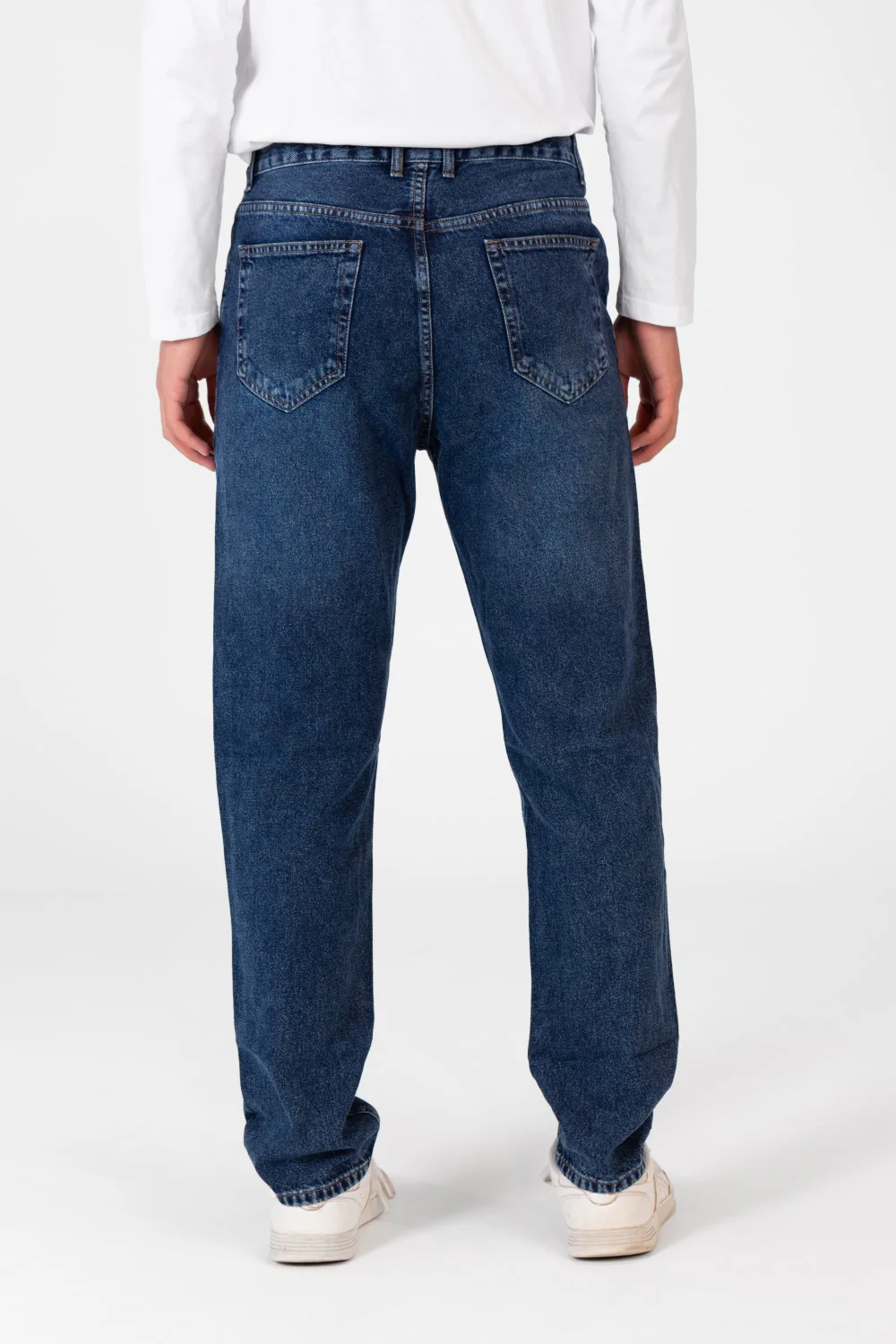 Men's Wide Leg Jeans Pants With Five Pockets And Button Front - Image 24