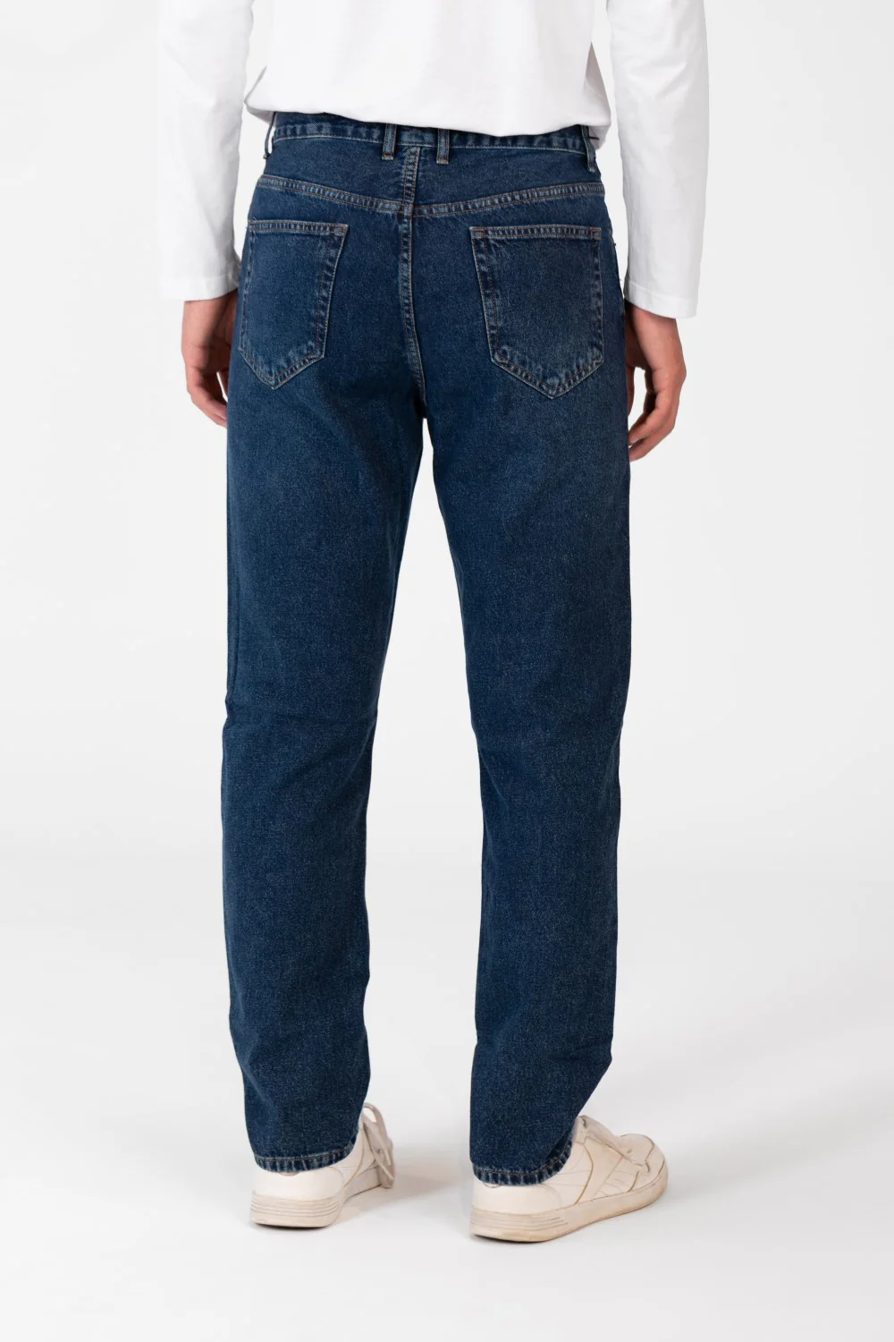 Men's Wide Leg Jeans Pants With Five Pockets And Button Front - Image 8