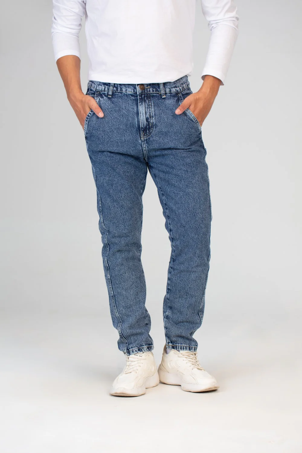 Mens Wide Leg Jeans With A Comfortable Fit And A High Waist - Image 16