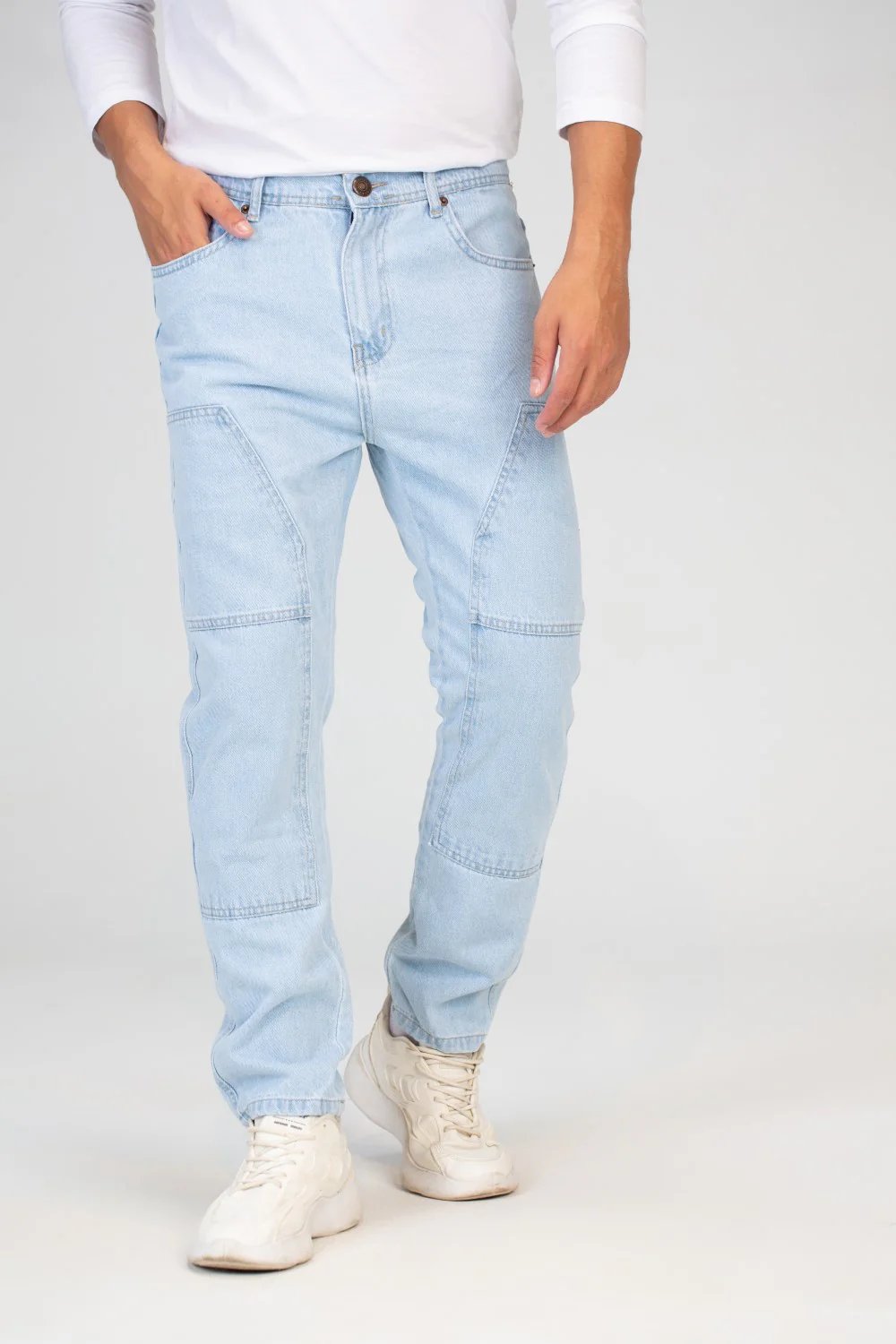 Mens Wide Leg Jeans With Five Pockets And A Modern Fit - Image 15