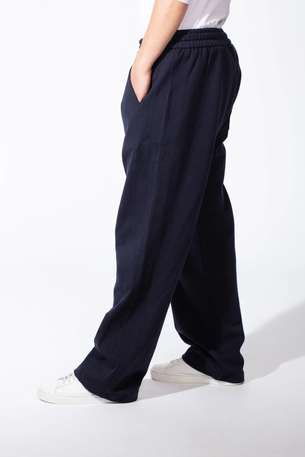 Men's Wide Leg Sweatpants Double Needle Side Seams In-Seam Side Pockets Designed - Image 15