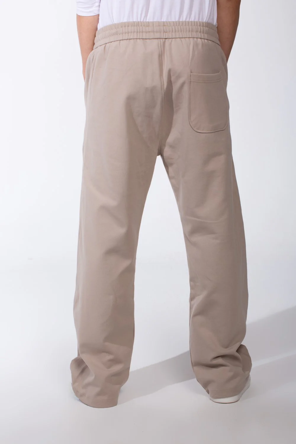 Men's Wide Leg Sweatpants Double Needle Side Seams In-Seam Side Pockets Designed - Image 2