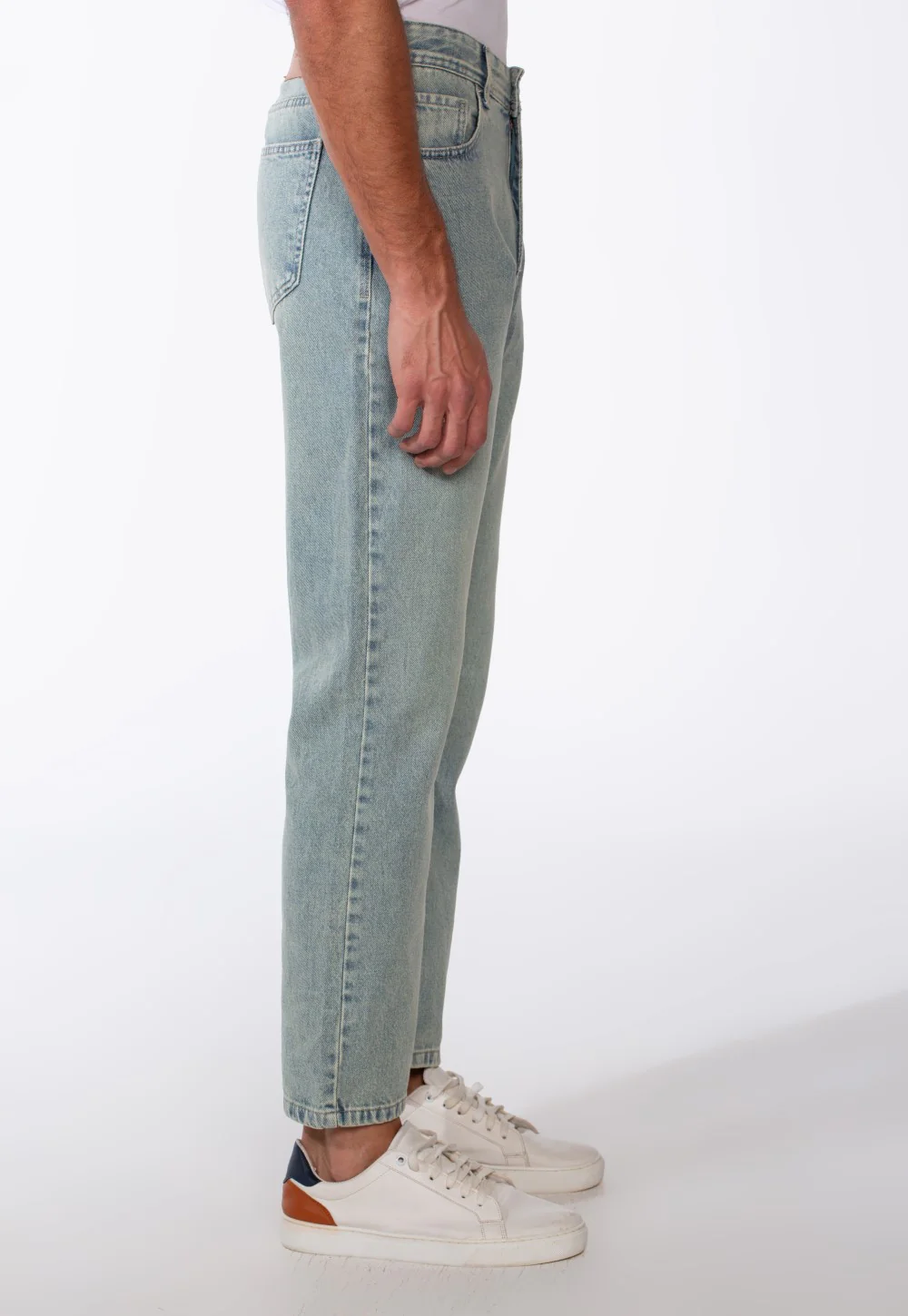 Men's Wide Leg Tomato Jeans Pants With Pockets - Image 15