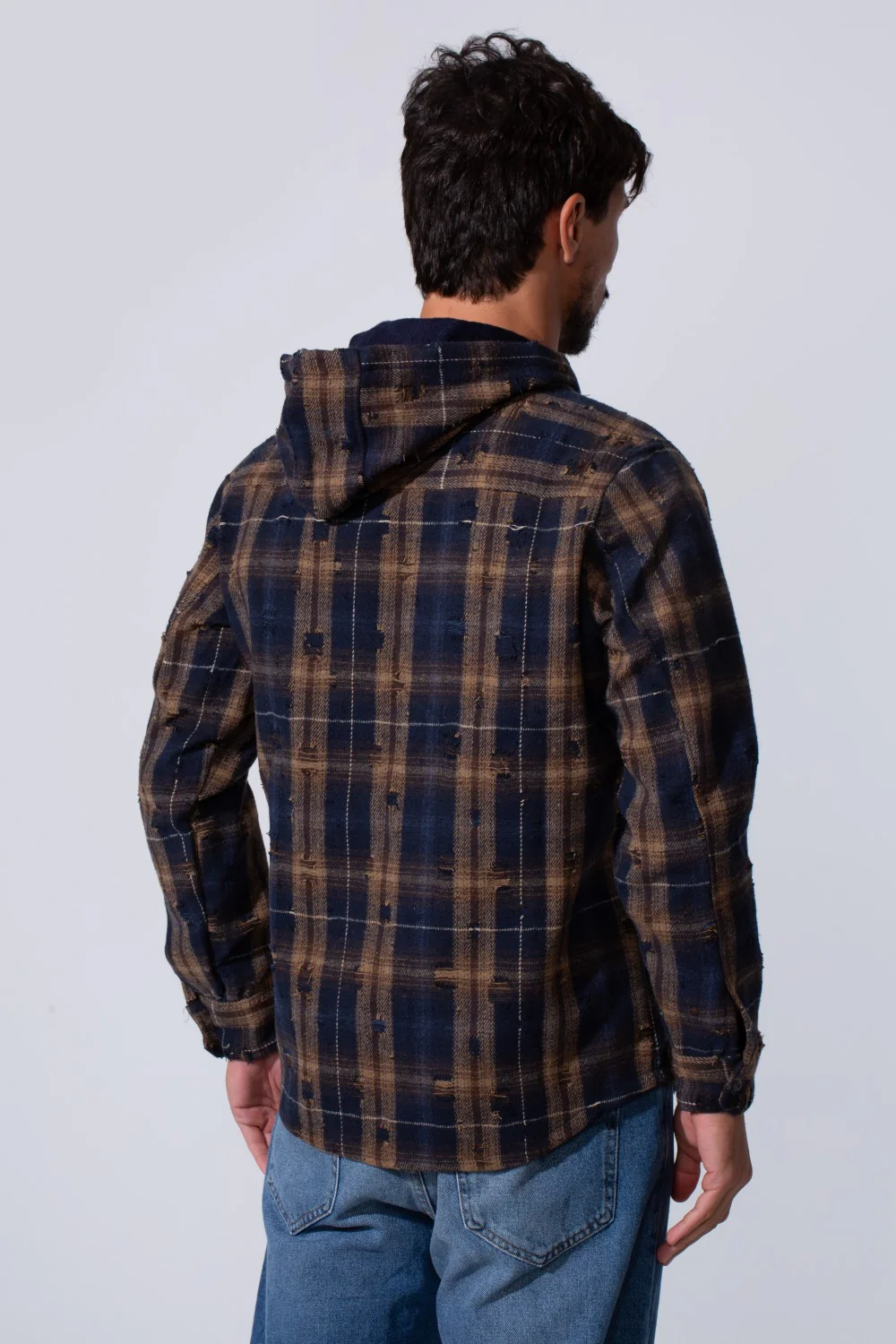 Men's Winter Padded Slim Fit Long Sleeve Shirt - Image 6