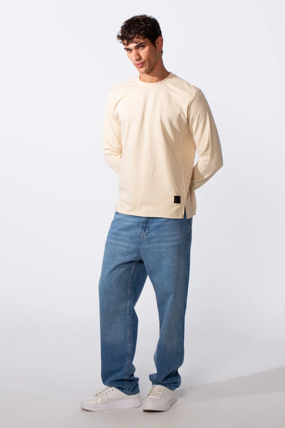 Men's Winter Slim Fit Plain Milton Long Sleeve T-Shirt - Image 7