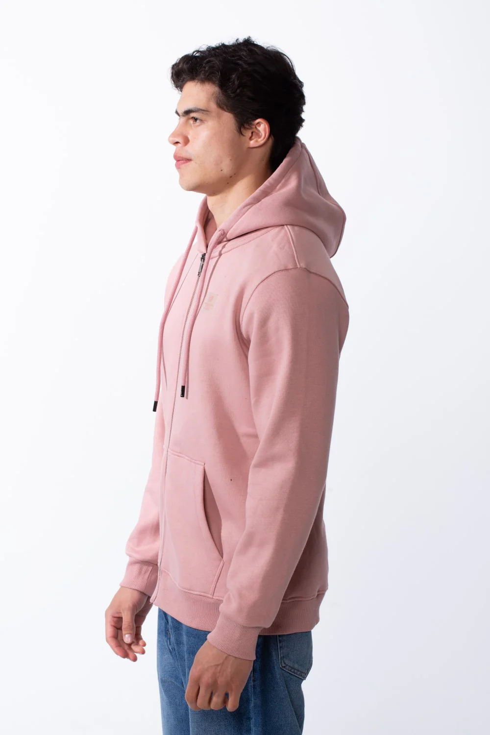 Men's Zip-Up Front Pockets Slim Fit Everyday Wear Casual Design Hood Sweatshirt - Image 4