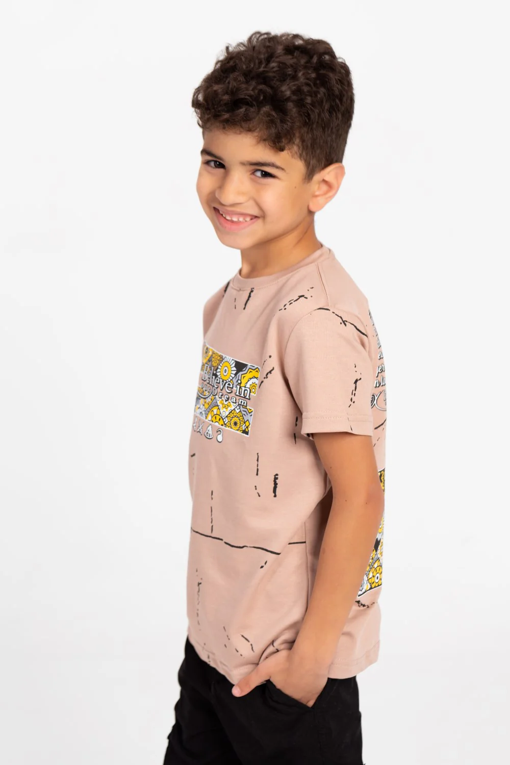 Milton Rounded Neck Printed T-Shirt - Image 3