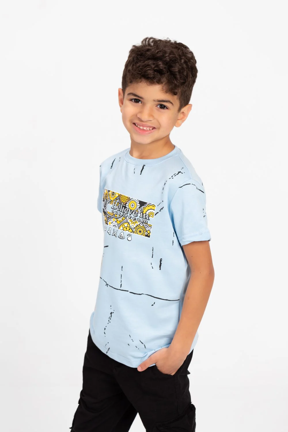 Milton Rounded Neck Printed T-Shirt - Image 7