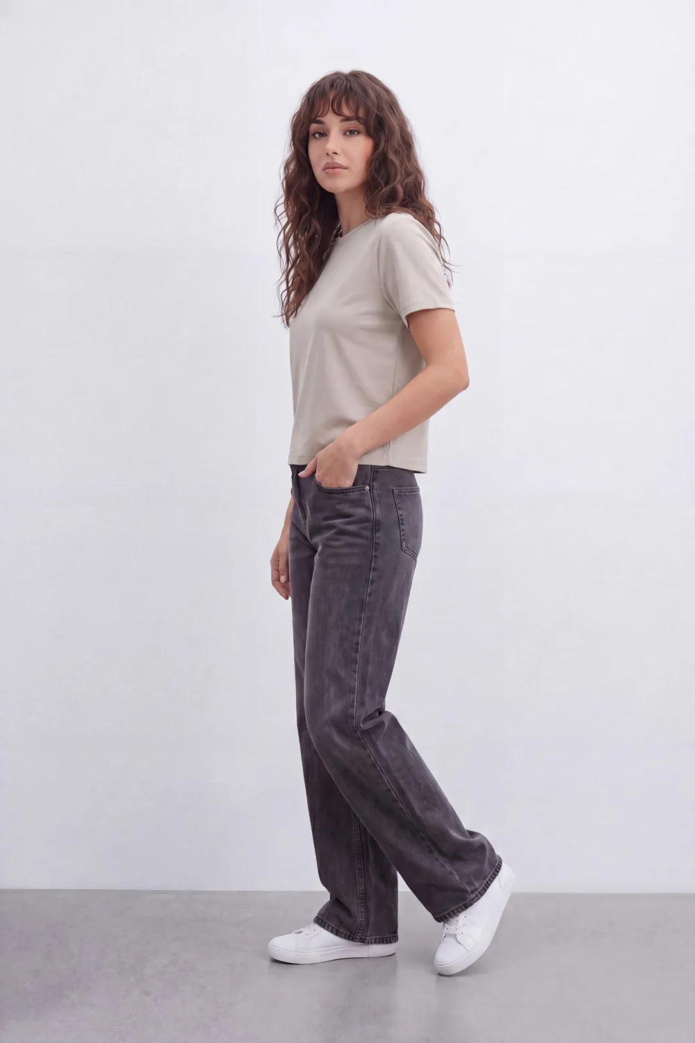 Women’s Tomato Store Clean T-Shirt Smooth Jersey Texture Plain Solid Surface Minimal Front Finish - Image 4
