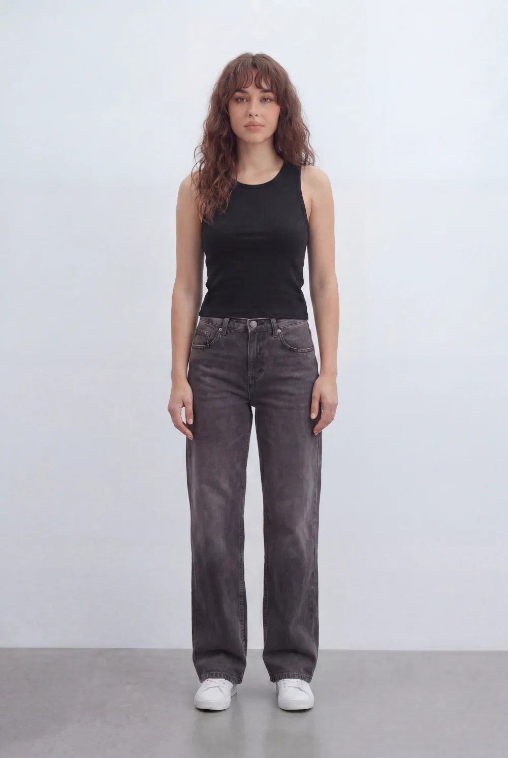 Women’s Tomato Store Everyday Rib Fitted T-Shirt Top With Fine Vertical Rib Texture Smooth Solid Surface Front Back Finish Body Hugging Shape - Image 7