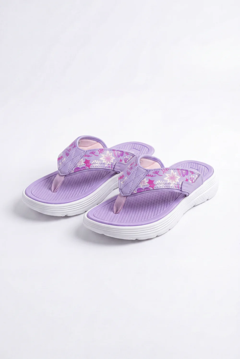 Women’s Duck Tomato Store Flip Flops Floral Printed Strap Cushioned Footbed Slipper - Image 5