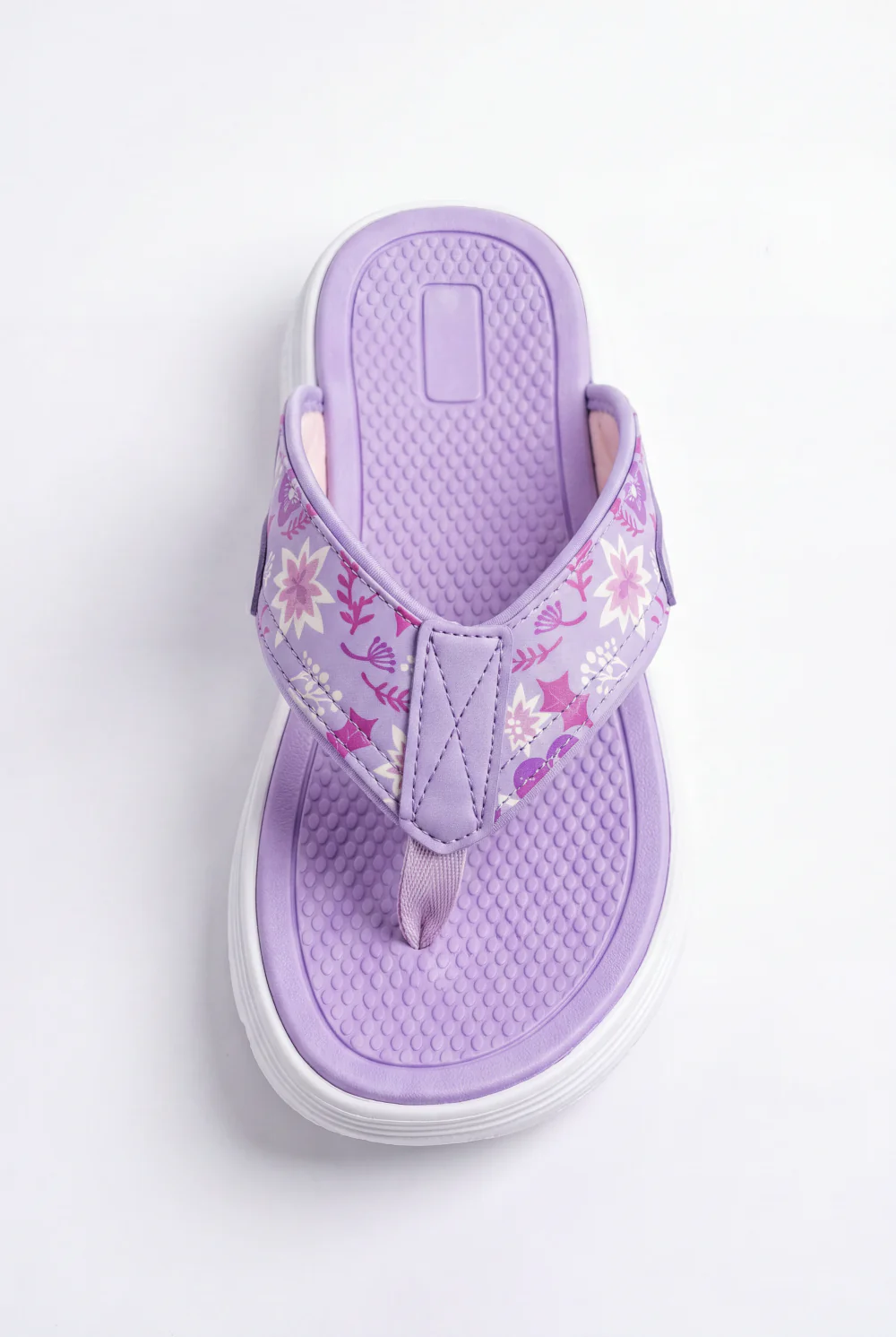 Women’s Duck Tomato Store Flip Flops Floral Printed Strap Cushioned Footbed Slipper - Image 6