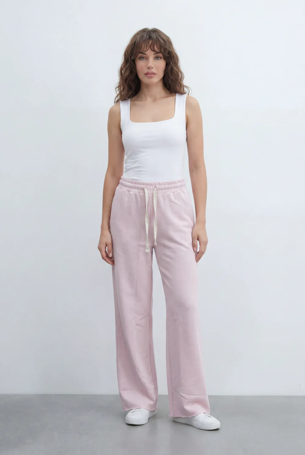 Women’s Tomato Store Fluid Lounge Sweatpants With Smooth Solid Surface Plain Dye Texture - Image 12