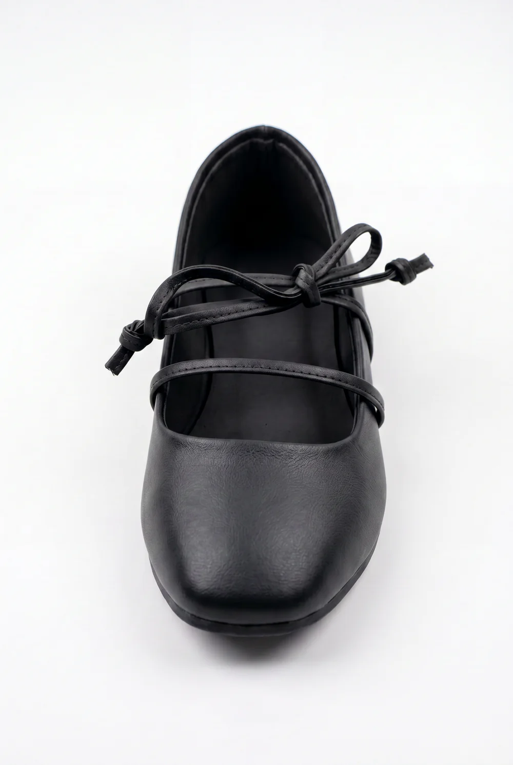 Women’s Tomato Store Lace Up Ballet Flats Shoes Minimal Slip On Design Delicate Tie Detail - Image 3