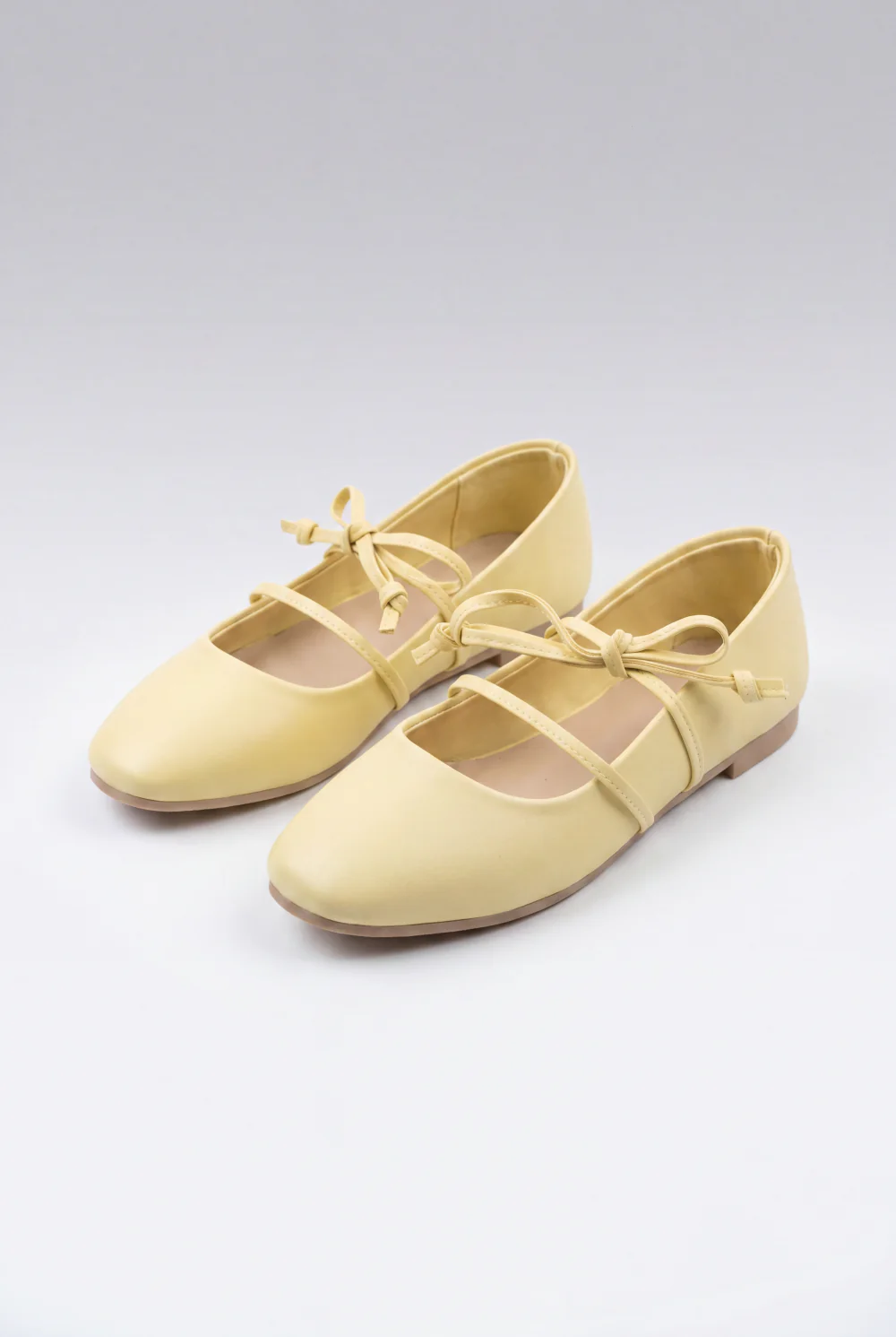 Women’s Tomato Store Lace Up Ballet Flats Shoes Minimal Slip On Design Delicate Tie Detail - Image 5