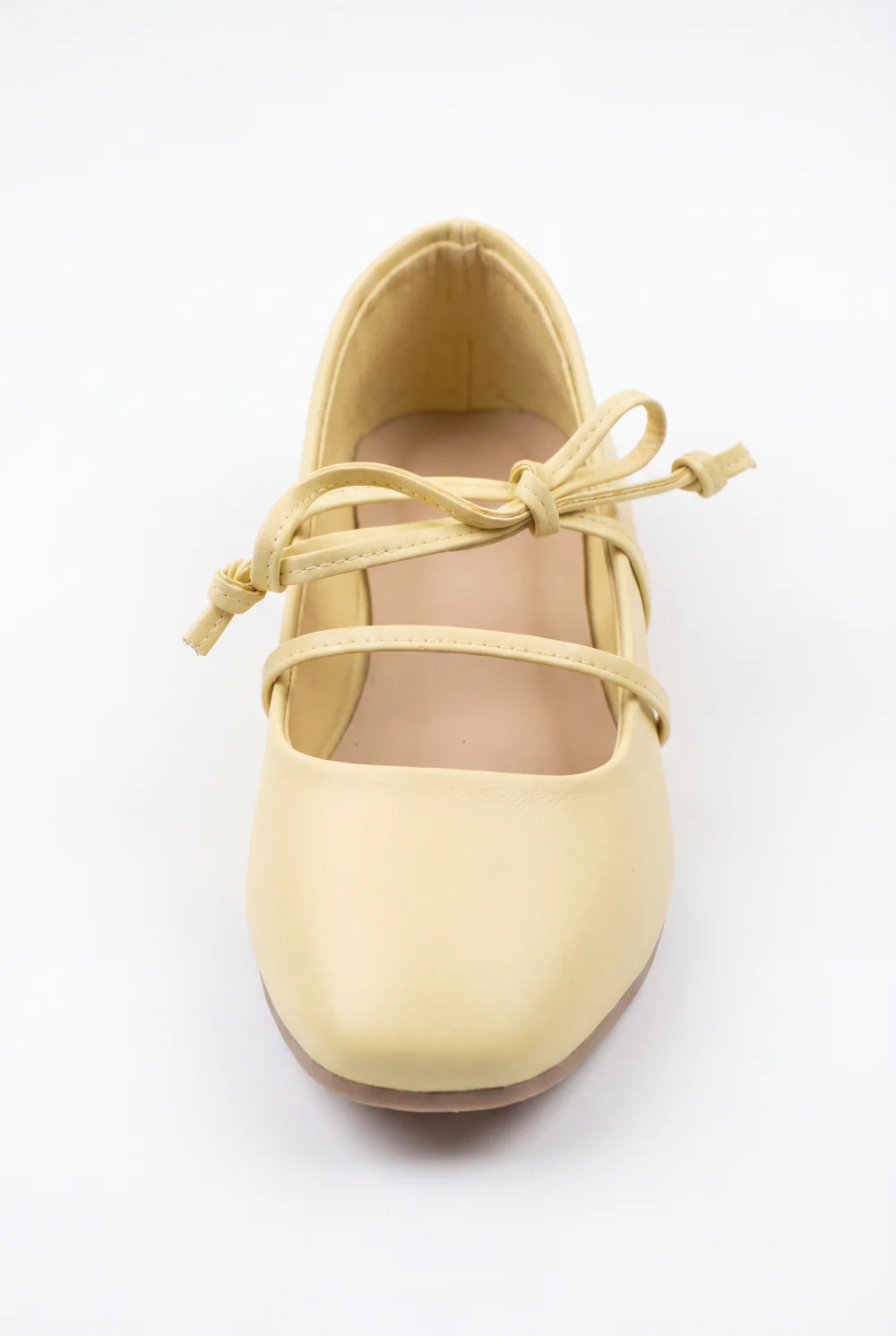 Women’s Tomato Store Lace Up Ballet Flats Shoes Minimal Slip On Design Delicate Tie Detail - Image 8