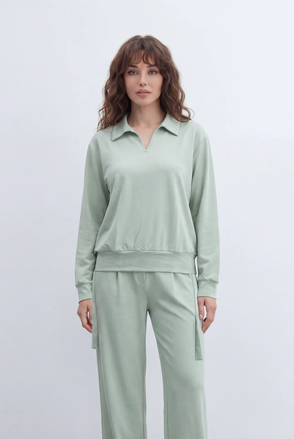 Women’s Tomato Store Set Collared Top Basic Outfit - Image 4