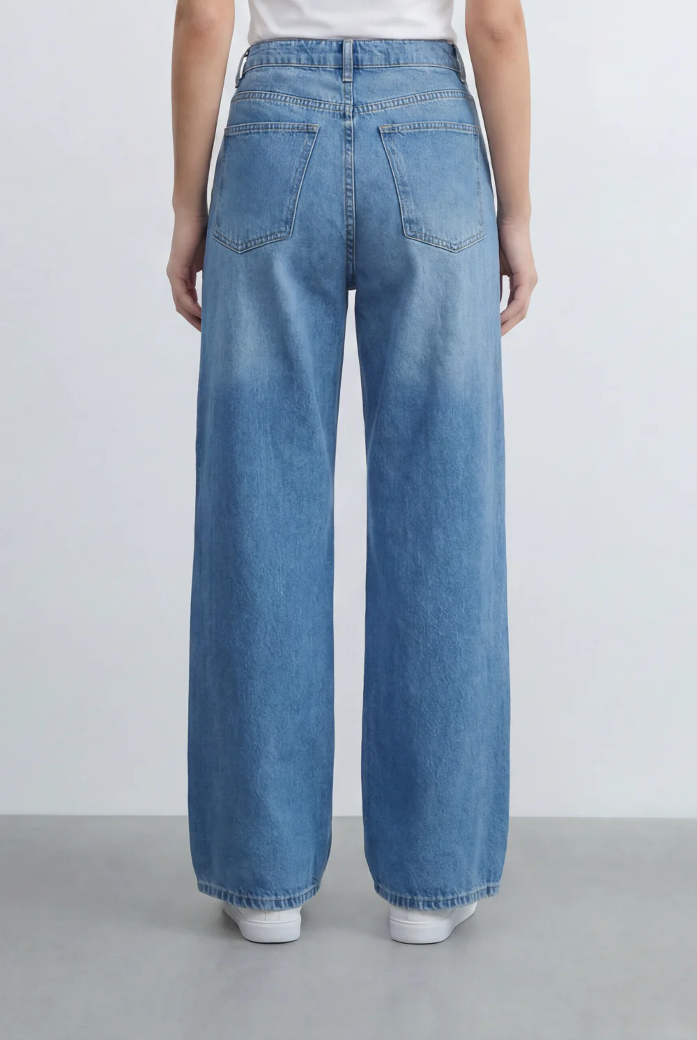 Women’s Tomato Store Soft Washed Finish Wide Leg Denim Pants - Image 6