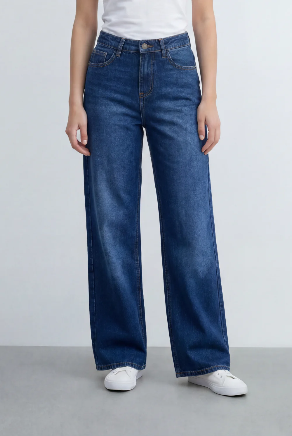 Women’s Tomato Store Soft Washed Finish Wide Leg Denim Pants - Image 9