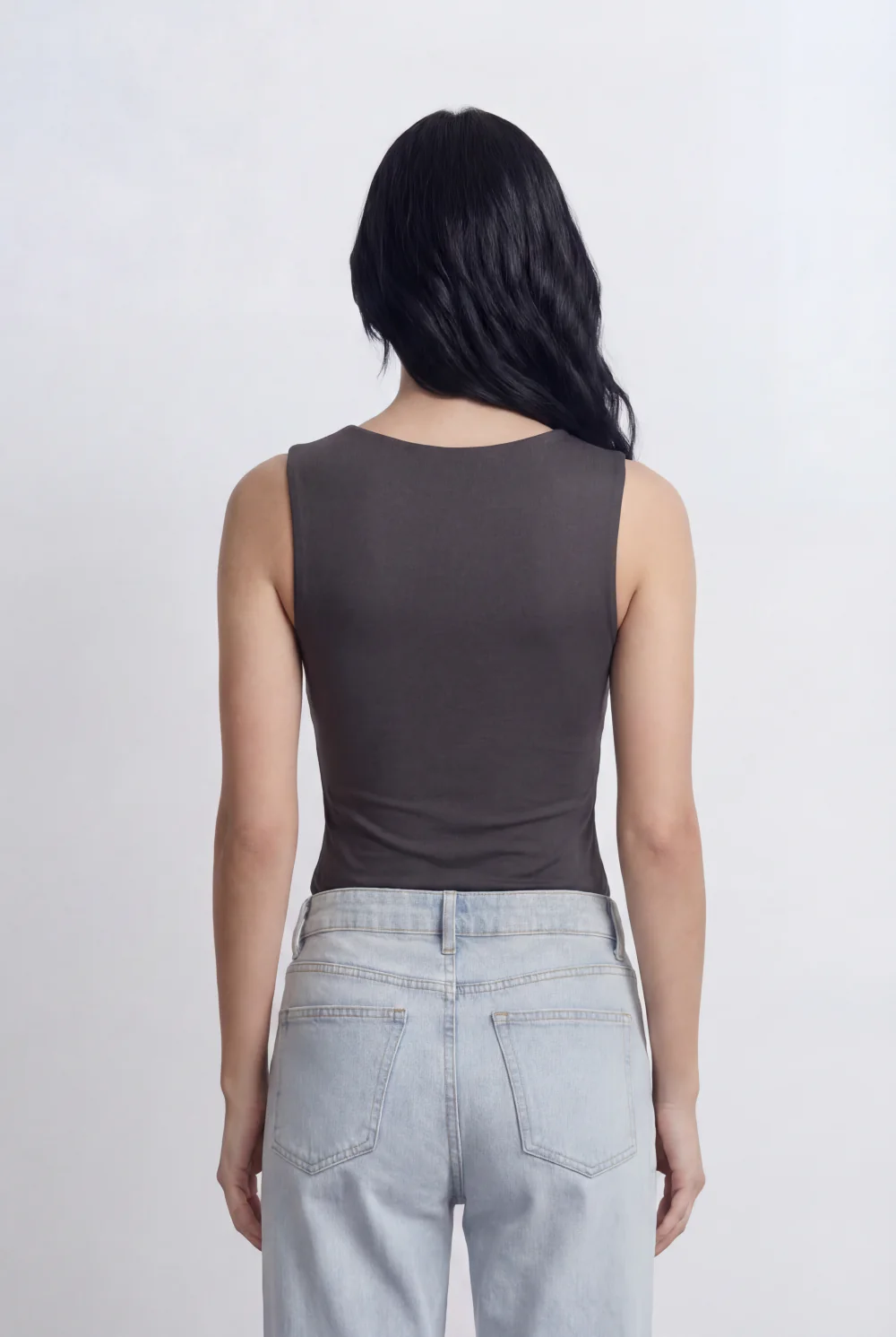 Women’s Tomato Store Square Neck Tank Basic Top Wide Strap Design T-Shirt - Image 6