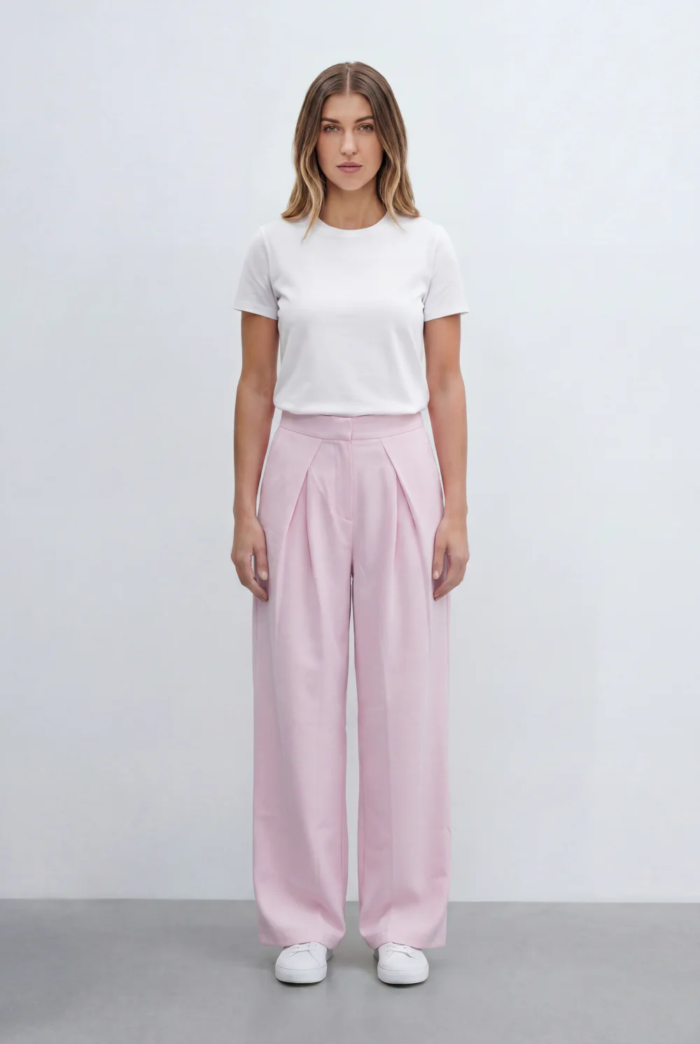 Women’s Tomato Store Tailored Basic Pants With Front Pleat Details Flowing Silhouette - Image 15