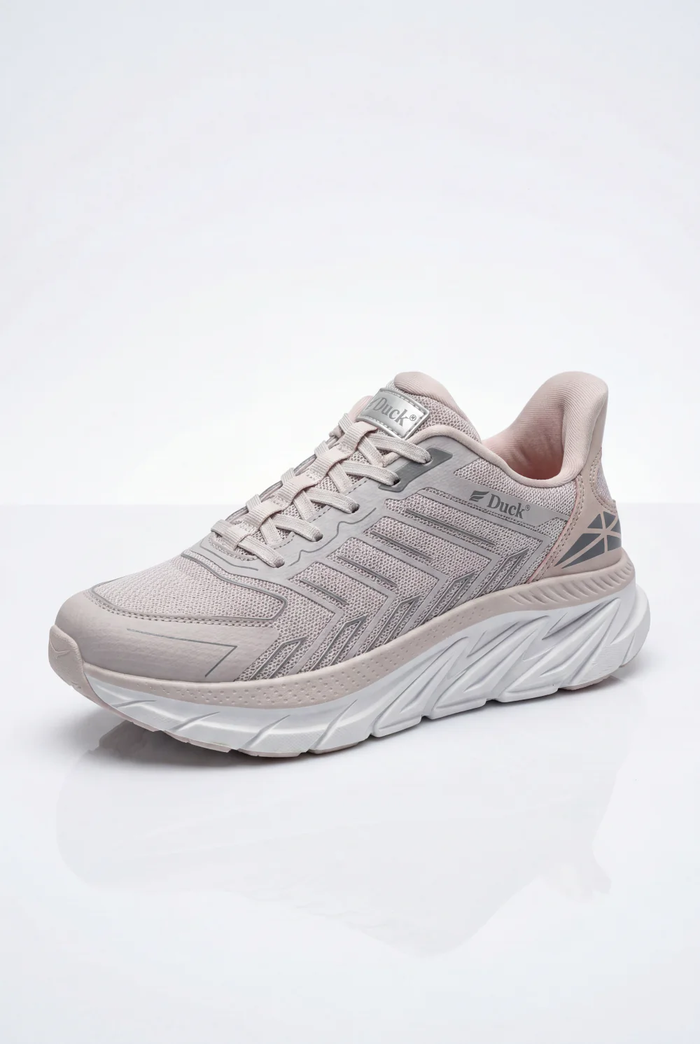 Women's Tomato Store Running Sneaker Neutral Tone Design Lace Up Closure Duck Shoes - Image 6