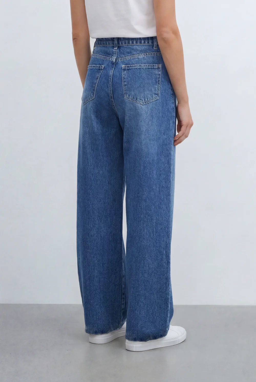 Women's Wide Leg Jeans High Rise Relaxed Denim Pants Tomato Store - Image 2