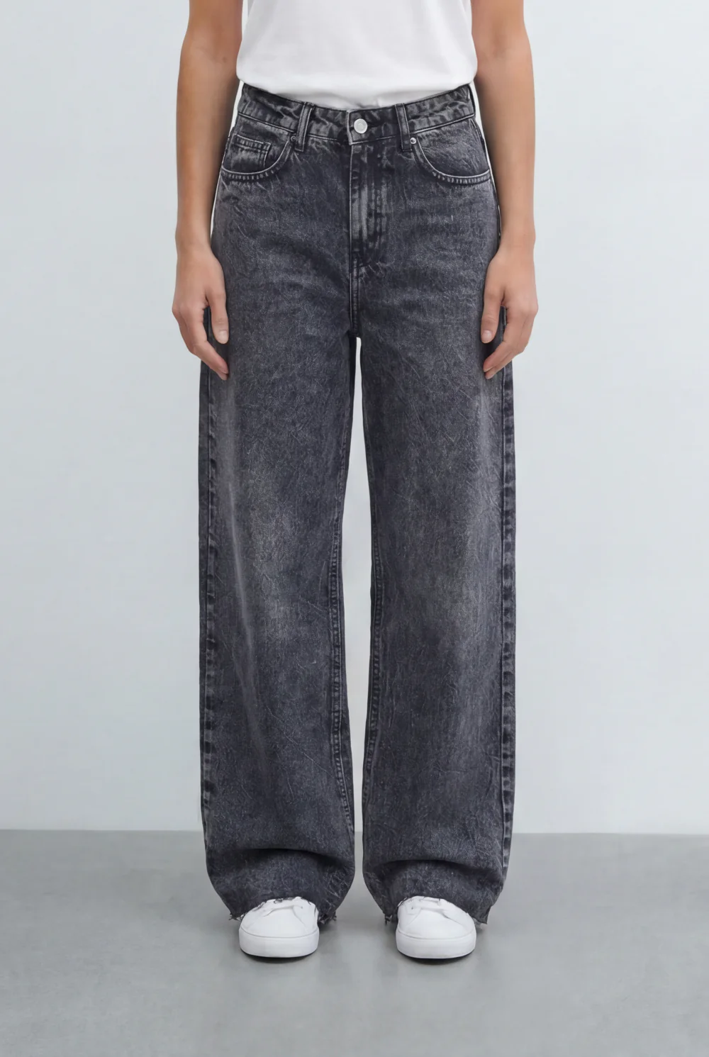 Women's Wide Leg Jeans High Rise Relaxed Denim Pants Tomato Store - Image 5