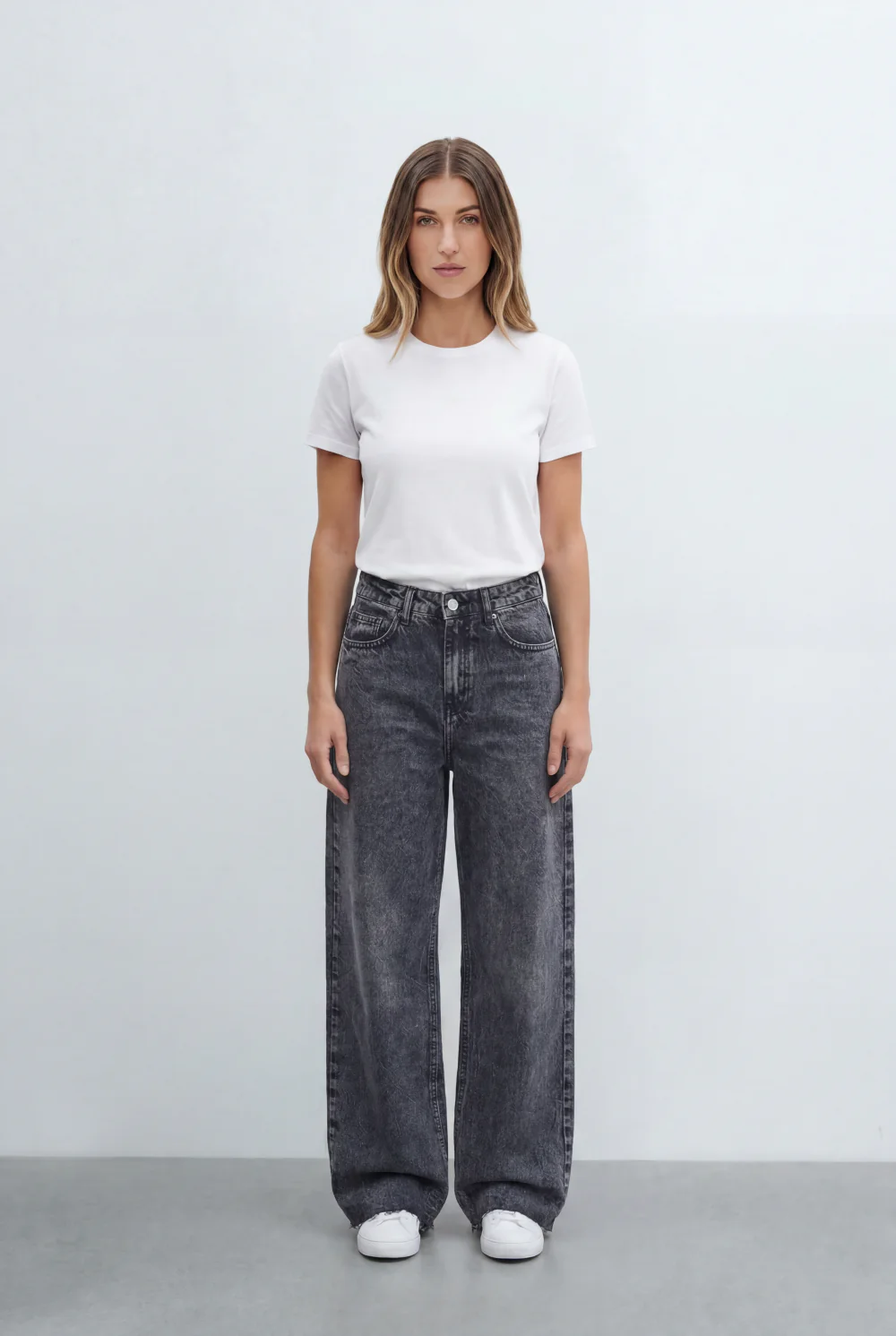Women's Wide Leg Jeans High Rise Relaxed Denim Pants Tomato Store - Image 7