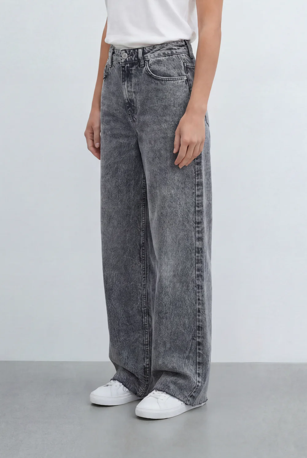 Women's Wide Leg Jeans High Rise Relaxed Denim Pants Tomato Store - Image 8